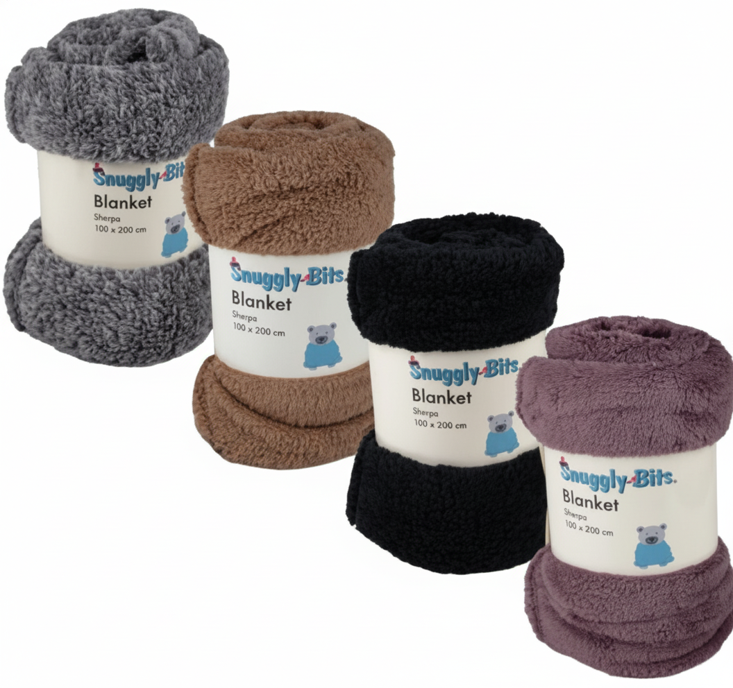 Blanket Sherpa - 150 x 200 cm - Assorted