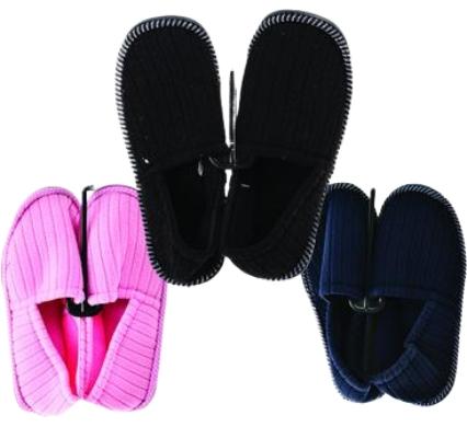 Slipper with Binding and Tapered Sole - Size 4