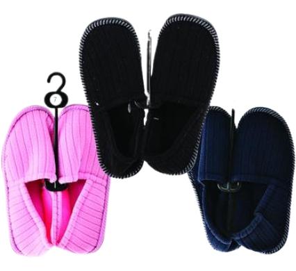 Slipper with Binding and Tapered Sole - Size 7