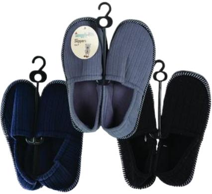 Slipper with Binding and Tapered Sole - Size 9
