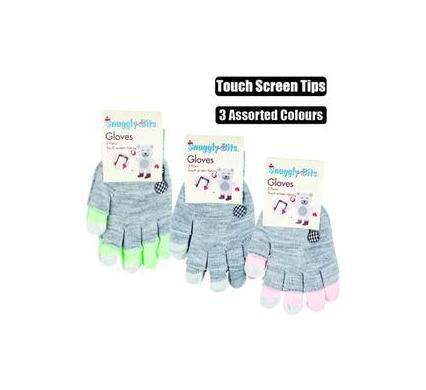 Gloves for Adults - 2 Pairs per Pack - Touch Screen Tips