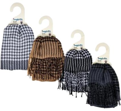 Scarf for Adults - Check Design - 190cm x 30cm