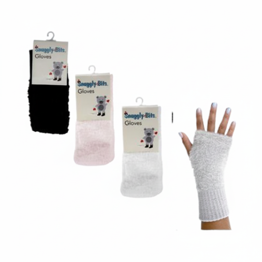 Gloves Adult Open-Finger with Cuff - Acrylic - Various Colors