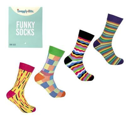 Socks Unisex Stripe Designs - Pack of 4