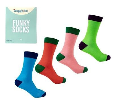 Socks Unisex Solid Plain Designs - Pack of 4