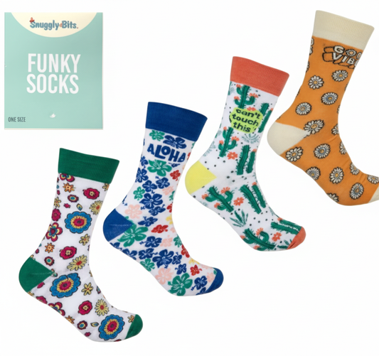 Unisex Socks with Assorted Floral Designs