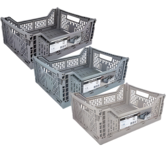 Plastic Collapsible Basket (4 Litre, 27 x 17 x 10 cm) - Various Colours