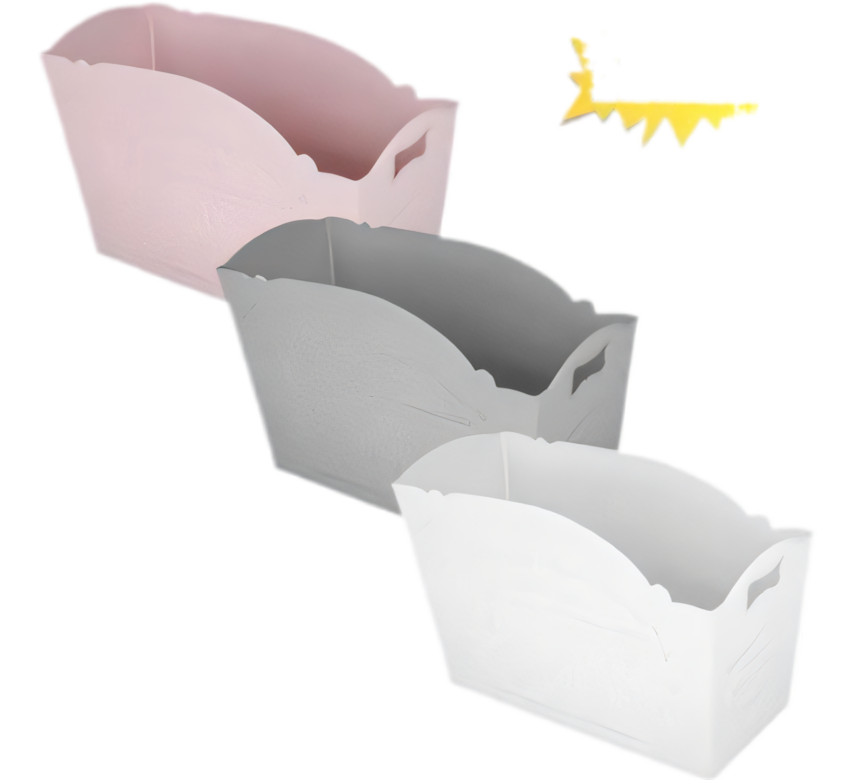 Basket Plastic Paris - 27cm x 9cm x 17cm - Various Colors