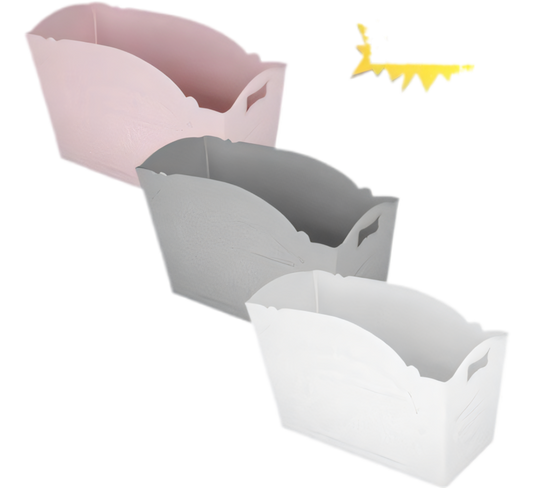 Basket Plastic Paris - 27cm x 9cm x 17cm - Various Colors