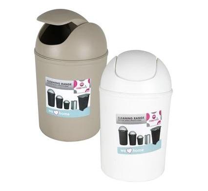 Swing Lid Waste Paper Basket - 5 Liter - 30 cm