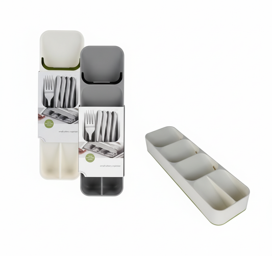 Compact Drawer Cutlery Holder and Organizer - Spoons and Knives - Various Colors