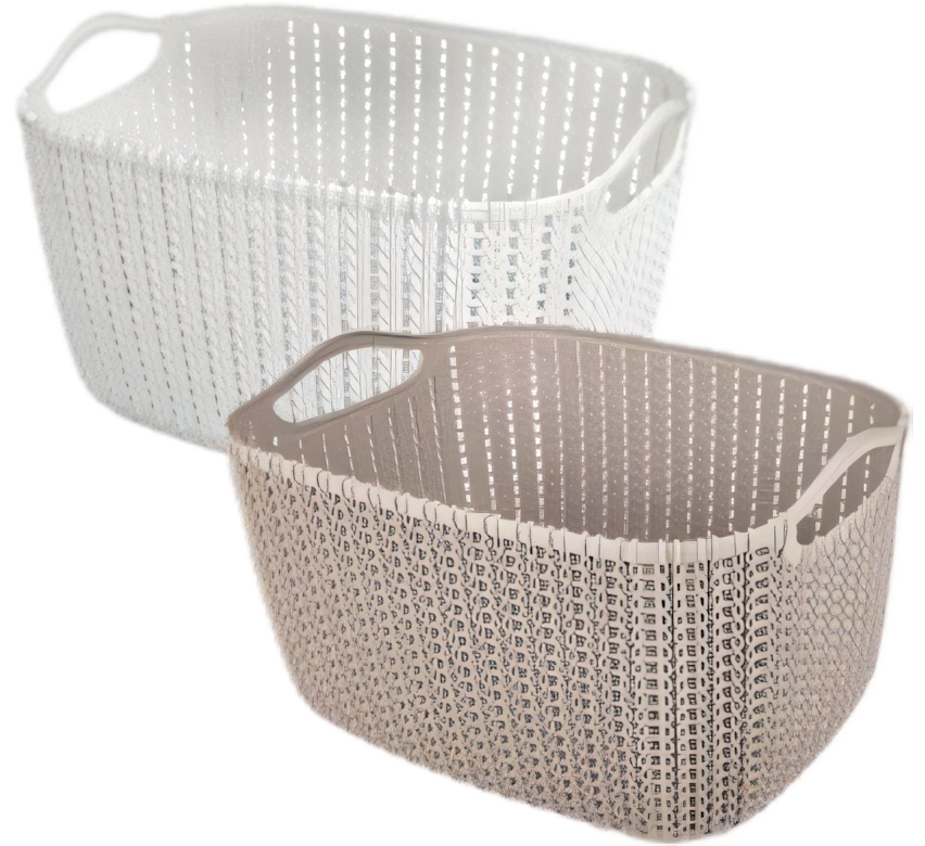 Plastic Basket - 12 Liter Capacity - Weave Design