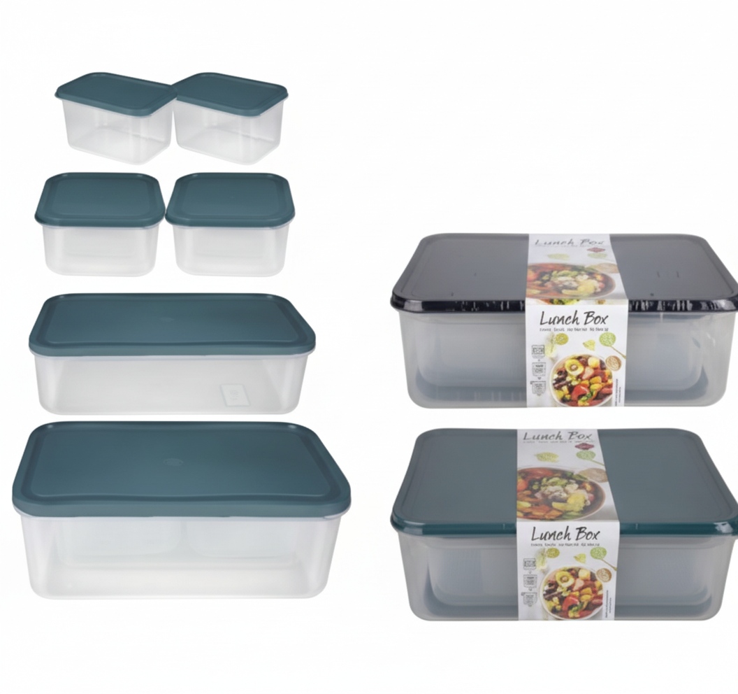 Container Set - 6 Pieces - Various Colors