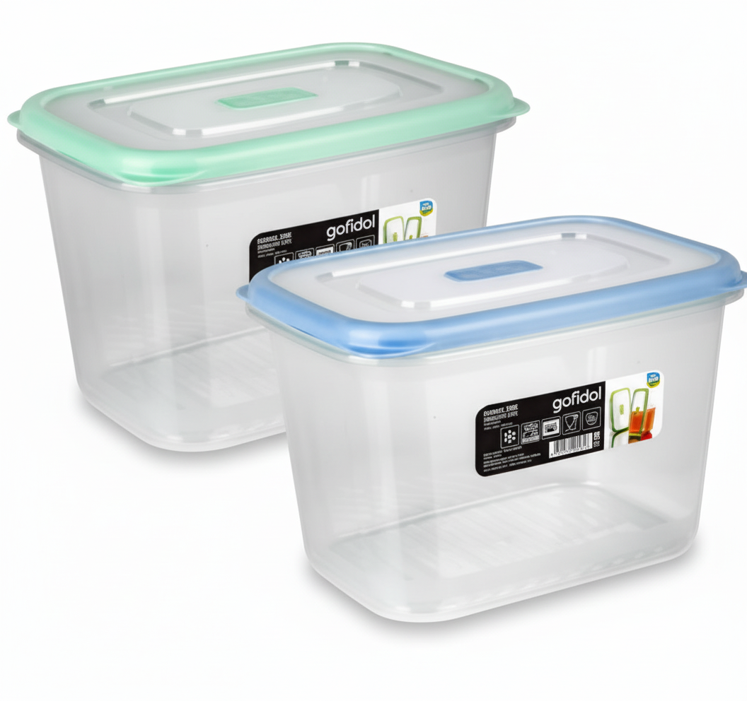 Container Ecosaver - 2.2 Liter - 19x16x13 cm - Various Colors