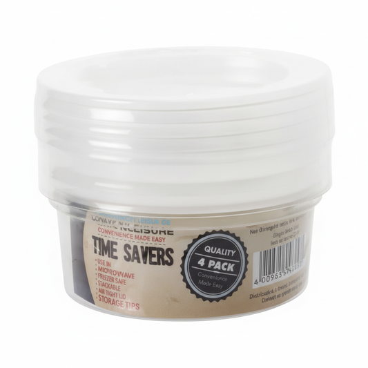 Clear Containers - 4 Piece Set - 250ml