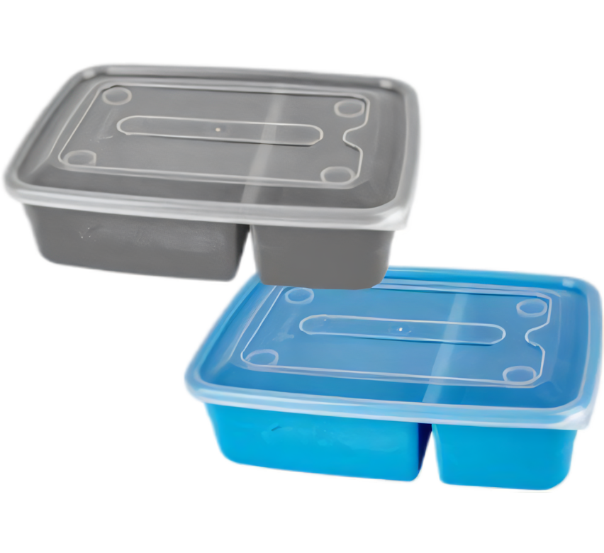 Container Food Saver - 2 Divisions - Various Colors