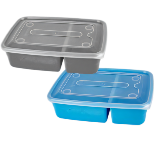 Container Food Saver - 2 Divisions - Various Colors