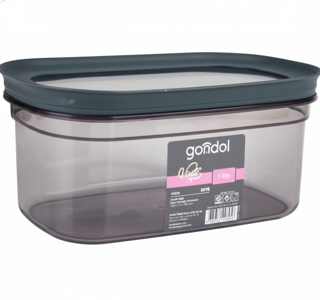 Cannister Vinto Oval - 1 Liter - Smoke Color