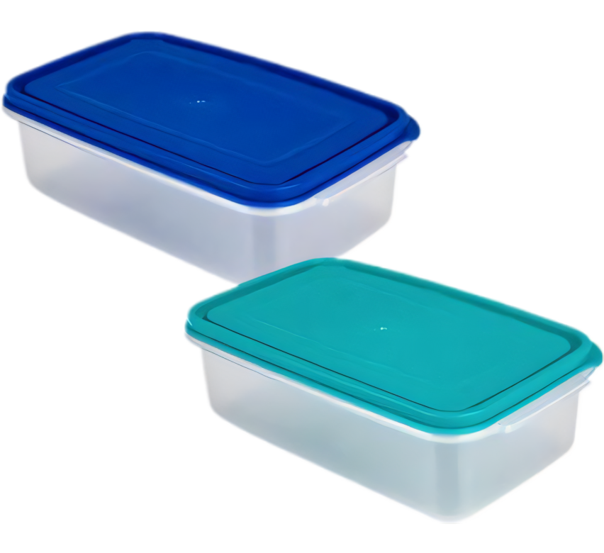 Lunch Box Plastic - 1 Liter - Various Colors