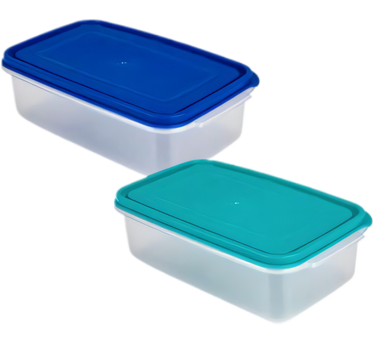Lunch Box Plastic - 1 Liter - Various Colors