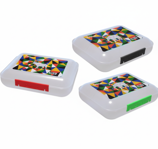 Lunch Box Plastic - 850 ml - Patriotic Colours - Various Colors