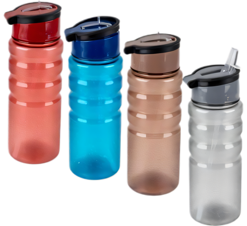 Water Bottle with Straw and Pop-Up Handle (850 ml)