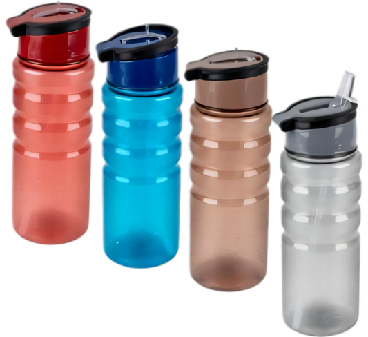 Water Bottle with Straw and Pop-Up Handle (850 ml)