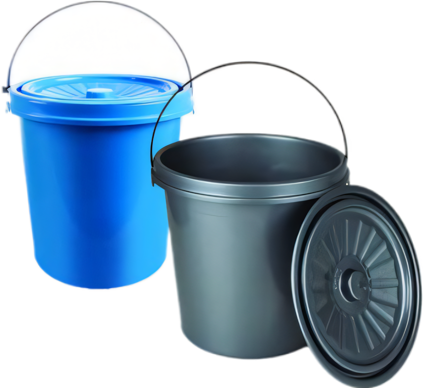 Plastic Bucket with Lid - 12 Liter