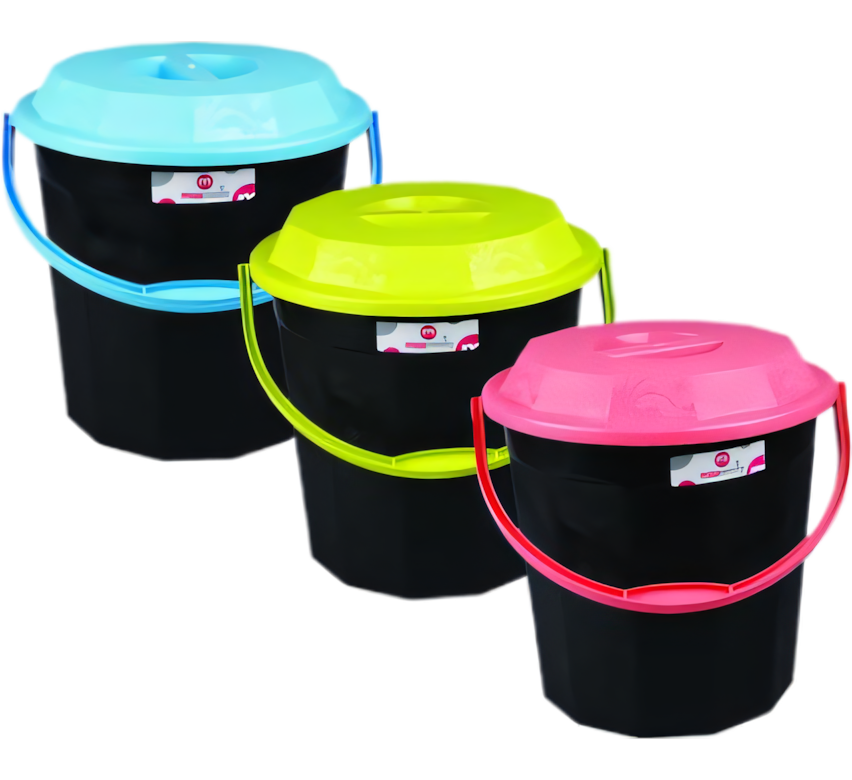 Plastic Bucket with Lid - 14 Litre