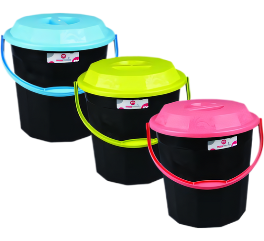Plastic Bucket with Lid - 14 Litre