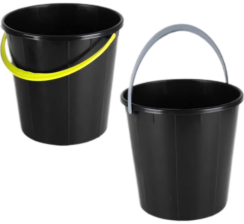 Plastic Bucket - 9 Liter - 24 cm Height - 19 cm Diameter