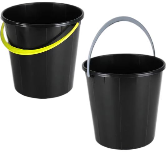 Plastic Bucket - 9 Liter - 24 cm Height - 19 cm Diameter