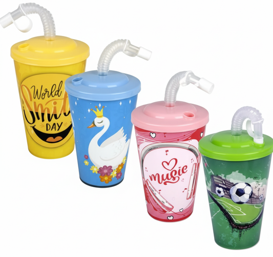 Tumbler with Straw (330 ml) - Various Colours
