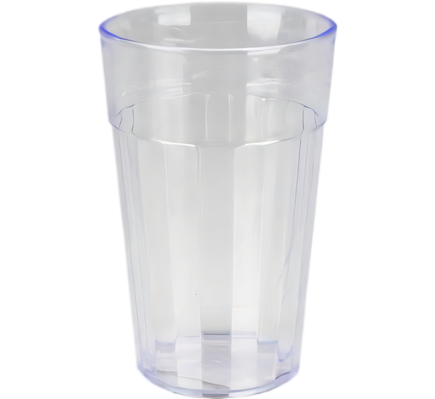Clear Plastic Tumbler - Pack of 6 - 280 ml