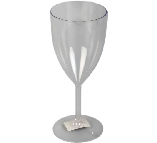 Plastic Wine Glass with Bulk Pack of 12 (220 ml)