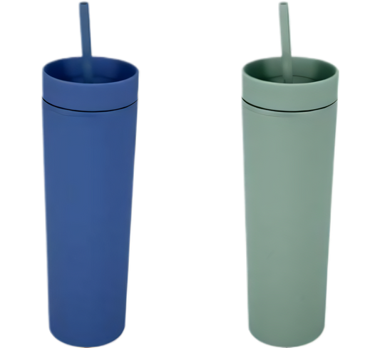 Double Wall Tumbler with Straw (473 ml)