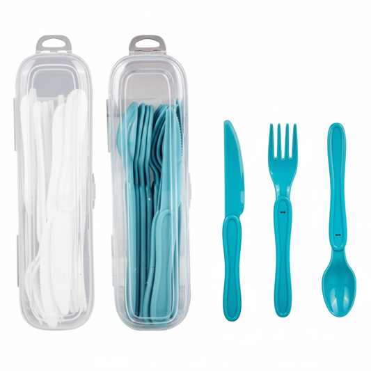 Plastic Cutlery 12pce 4 Knives 4 Forks & 4 Spoons
