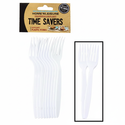 Plastic Cutlery Forks (10 Pieces Per Pack)
