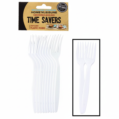 Plastic Cutlery Forks (10 Pieces Per Pack)