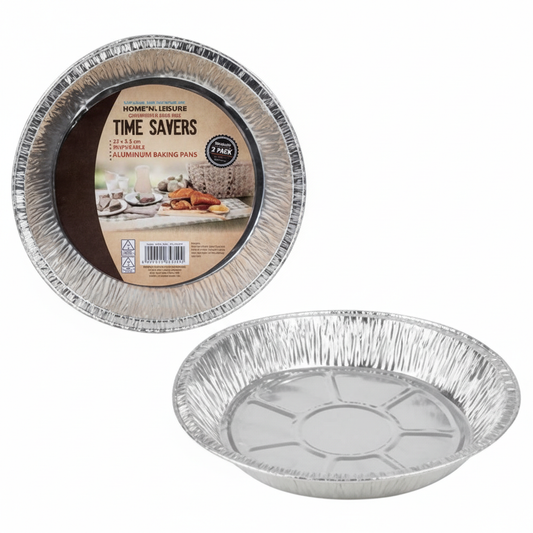 Baking Pan Aluminium Foil 2pce 22x3.5 cm