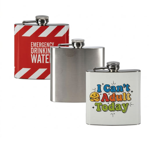 Hip Flask with Assorted Designs (175 ml)