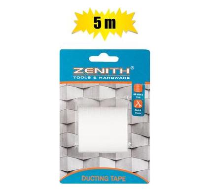 Zenith Ducting Tape - White - 48 mm x 5 m