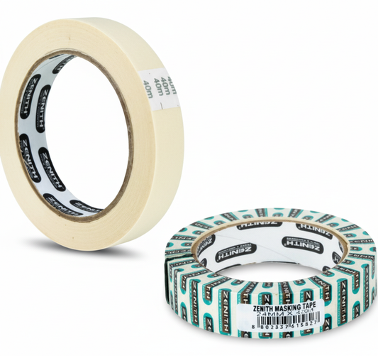 Zenith Masking Tape - Bulk Pack of 6 - 24mm x 40m