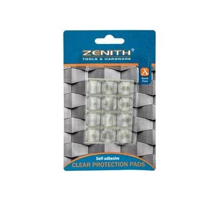 Protection Pads Clear Adhesive Square - 12 Pieces