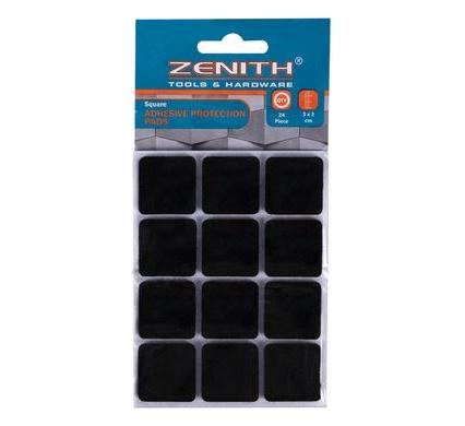 Black Adhesive Protection Pads Square - 30 mm - Card of 24