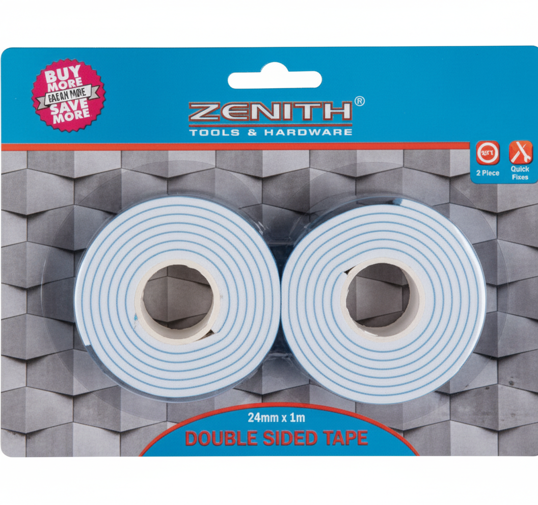 Double-Sided Tape, 2 Pack (24 x 1000 mm)