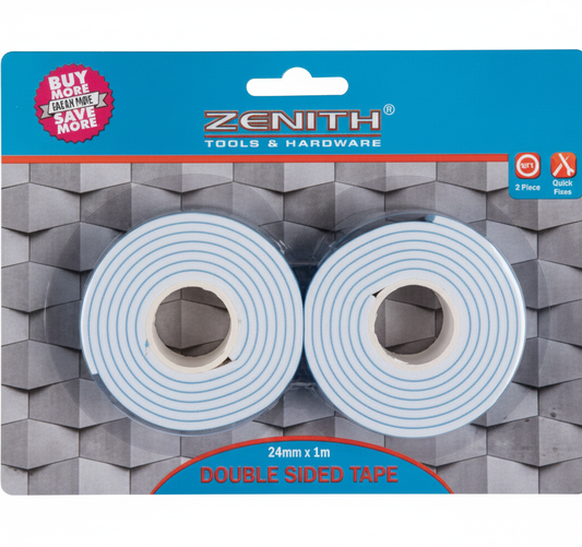 Double-Sided Tape - 24 x 1000 mm - 2 Pack