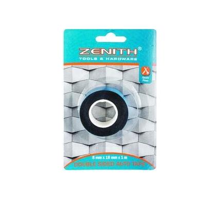 Zenith Double Sided Automotive Tape - 0.8 mm Thickness x 18 mm Width x 1 m Length