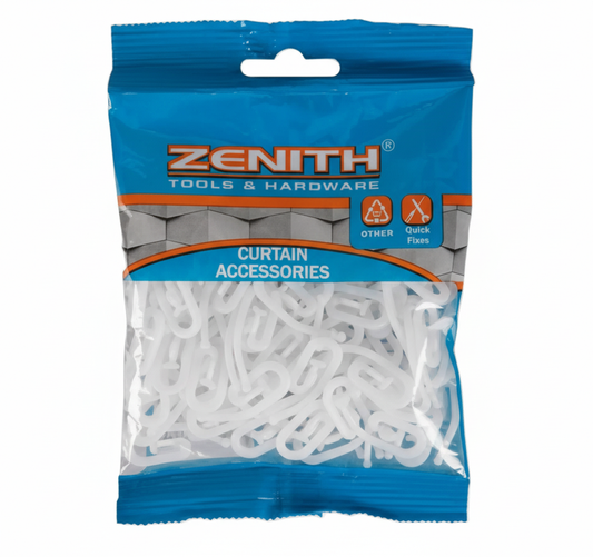 Curtain Hooks Acetyl - R6 - 100 Pieces