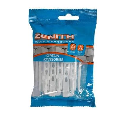 Curtain Hooks Adjustable Acetyl - Pack of 10